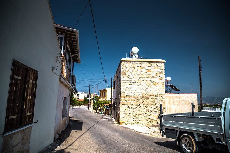 Cypr, widok z samochodu - od strony pasażera